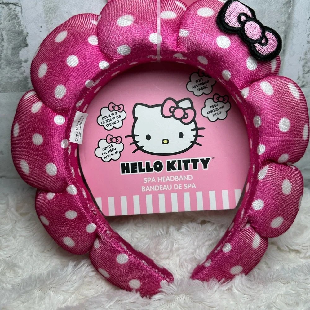 Hello Kitty Bundle Pink Kids Hair Accessories Gift Set with Keychain & Brush
